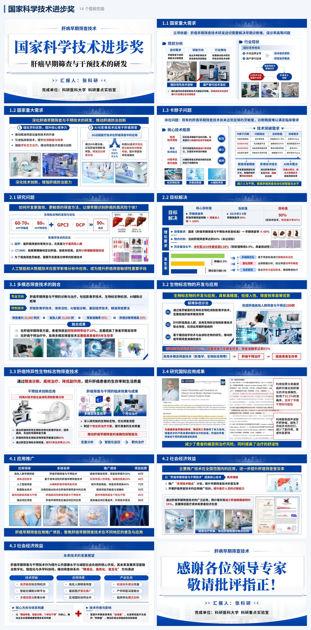 国家科学技术进步奖 · 完整答辩 PPT 演示